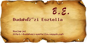 Budaházi Esztella névjegykártya